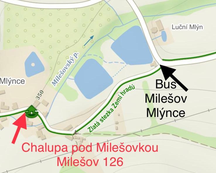 Pokoje V Chalupe Pod Milesovkou Velemin Exterior photo